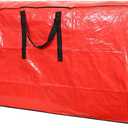 Sattiyrch Christmas Tree Storage Bag - Fits Up to 9 ft Holiday Xmas Disassembled Trees with Durable Reinforced Handles & Dual Zipper - Waterproof Material Protects from Dust,Moisture (Red)