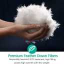 APSMILE Lightweight All-Season Down Feather Fibers Comforter Super King, Duvet Insert for Hot Sleepers/Warm Sleepers -High Fill-Power Hotel Collection Comforter,Light Warmth (120"x120",White)