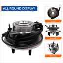 MACEL 515078 Set of 2 Front Wheel Hub Bearing Assembly Compatible with Ford Explorer 2006-2010, Ford Explorer Sport Trac 2007-2010, Mercury Mountaineer, 5 Lugs W/ABS
