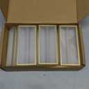 Gold Acrylic Sign Holder 4X6 inch, 6 Pack Wedding Table Number Frames Vertical , Double Sided Display Gold Picture Frame, Clear Menu Holders for Wedding Reception, Party Decoration