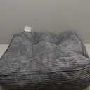 8" Washable Floor Pillow Cushion for Adults, Meditation Cushion Pillow, Large Square Floor Sitting, Removable Tufted Corduroy Cover, for Tatami Living Room or Yoga, 22x22 Inch, Machine Washable (8" Thick(Pack of 1), Dark Grey)