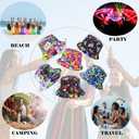 6 Pack Retro 80s 90s Bucket Hats for Men Women, Funny Retro Party Hats, Vintage Print Fisherman Hats for Disco Hip hop Party, Unisex Reversible Portable Hat Outdoor Fashion Sun Cap Colorful