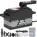 HobbyPark Low Profile Servo 0.06sec Ultra Fast Speed Steering Servo 20kg fit 1/8 1/10 RC Touring Cars Drift for Tamiya TT02 HPI RS4 Kyosho Fazer Mk2 MST Traxxas 4Tec XRAY Yokomo Team Associated Xpress