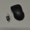 WisFox 2.4G Wireless Mouse for Laptop, Ergonomic Computer Mouse with USB Receiver and Type-C Adapter, 3 Adjustable Levels, 6 Button Cordless Wireless Mice for Windows Mac PC Notebook (Black)