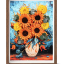 Gifts for Women Mom Preserved Flower Handmade Eternal Flowers Picture Frame Decor Christmas Birthday Anniversary Valentines Gift for Her Wife Girlfriend Framed 3D Textured Wall Tabletop Decoration