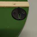 Key and Mail Holder for Wall Decorative, Wooden Boho Key Hanger with Shelf, Unique Two-Tone Circular Design Entryway Key Rack - Brown & Green