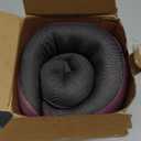 Travel Pillow, 100% Pure Memory Foam Neck Pillow for Airplanes, Comfortable Breathable Cover, Travel Essentials for Plane, Car, Train and Home, Red (Medium)