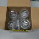 Thymart 5.3oz / 7 OZ Mini Glass Jar with Lid for Pudding, Yogurt, Caviar, Herb, Jelly, Jams, Honey, Spices - Dishwaresafe - Pack-of-4Pcs (5.3, Circular, 8, MGJS5-7)