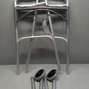 McKesson Folding Walkers with Wheels, Aluminum, 32 in to 39 in, 350 lbs Weight Capacity, 1 Count