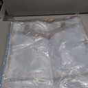 5 Pcs Sew Project Bags 16 x 16 Inch Quilting Craft Organizer Storage Bags with Handle and Pocket Jumbo Sew Quilting Mesh Bags for Quilters Knitting Stitching Crafter, 5 Colors(Morandi)