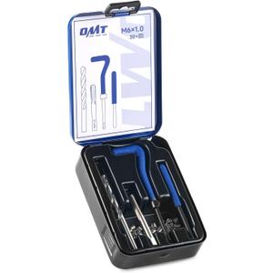 Orion Motor Tech Thread Repair Kit, M6x1.0 Thread Repair Tool with HSS Drill Bit & 30 Thread Inserts, Metric Thread Repair Installation Kit for Rethreading Internal Threads with Carry Case