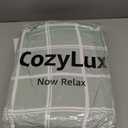 CozyLux Queen Comforter Set with Sheets - 7 Pieces Plaid Bed in a Bag Set Sage Green, Queen Bedding Sets Bed Set with All Season Quilted Comforter, Flat Sheet, Fitted Sheet, Pillowcases & Pillow Shams