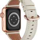 WFEAGL Compatible with Apple Watch Band 42mm(Series 3 2 1) 44mm 45mm 46mm 49mm Women, Top Grain Genuine Leather Band for iWatch Ultra SE 3 2 1 & Series 11 10 9 8 7 6 5 4 3 2 1