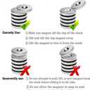 30 Pieces 10 x 3mm with 3mm Countersunk Hole Disc Fastener Magnets Rare Earth Refrigerator Neodymium Magnets - 0.4 inch D x 0.11 inch H with 0.11 inch D Screw Hole