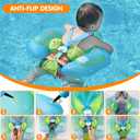 Baby Swimming Float Kids Inflatable Swim Ring with Safety Support Bottom Swimming Pool Accessories for 3-36 Months