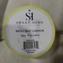 SUNROX Gel Memory Foam Chair Cushions, FadeShield Water-, Stain-Resistant Durable Reversible Seat Cushion Pads with Ties for Indoor/Outdoor Kitchen Dining Office 17"x16" Set of 2, Cream