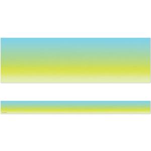 Teacher Created Resources Aqua and Lime Color Wash Straight Border Trim