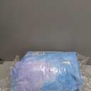 WINLIFE Shaggy Bedding Set - Faux Fur Flannel Furry Comforter, Microfiber Plush Comforters with Pastel Gradient Ombre Tie Dye Multicolor Pattern for Girls & Adults (3Pcs, Full, Purple Blue)