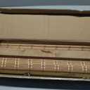 LazBlinds No Tools No Drill Cordless Bamboo Roman Shades, Light Filtering Window Treatment, Roll Up Bamboo Blinds for Windows 29'' W x 72'' H, Brown