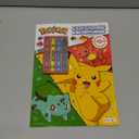 Pokemon Party Favors for Kids 8"x11" - Party Supplies Bundle Includes 12 Pokemon Coloring Books for Kids and 12 Pokemon Cards, Jumbo Crayons | Pokemon Party Favors Bulk