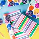 WRAPAHOLIC Reversible Birthday Wrapping Paper - Mini Roll - 17 Inch X 33 Feet - Colorful Balloon with Confetti Design for Birthday, Holiday, Party, Baby Shower