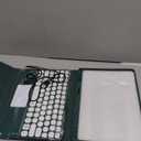 NUWONAYA Touchpad Keyboard Case for for Amazon Fire HD 10/10 Plus 10.1 inch 2021/2023(11/13th Generation) with Pen Holder, Round Keys Detachable Trackpad Keyboard , Teal