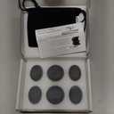 Maxdee Hot Stones Massage Set: 10 Small Hot Massage Stones for Professional or Home Spa Use, Ideal for Relaxation, Pain Relief, and Healing, 1.6" (8 PCS - 1.2 x 1.6 Inch + 2 PCS - 1.6 x 1.6 Inch, Black)