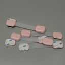 Cabinet Locks Provide Effective Baby Proofing - No Screws and Magnets Required Multi-purpose Suitable for Furniture Ovens Drawers Kitchens Toilet Seats (D - Pink, Pack of 6)