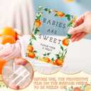 Vercraft 6 Pcs Little Cutie Orange Baby Shower Table Decorations Take One Sign Thank You Acrylic Sign Centerpieces with Stand 5 x 7" Floral Birthday Party Decorations