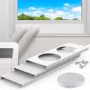 Air Jade Dual Hose Portable Air Conditioner Window Seal Kit, AC Window Vent Kit for Dual Hose Portable Air Conditioner with 5.9" Diameter Vent Pipe