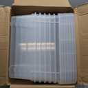 IRIS USA 13 Qt Stackable Plastic Storage Bins with Lids, 6 Pack - BPA-Free, Made in USA - See-Through Organizing Solution, Latches, Durable Nestable Containers, Secure Pull Handle - Clear