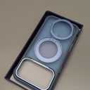 Temdan Designed for iPhone 17 Pro Max Case,[with 360Rotatable Invisible Magnetic O-Ring Stand][Military Grade Shockproof][Compatible with MagSafe] Anti-Slip Translucent Matte Phone Case 6.9" 2025 (Light Blue)