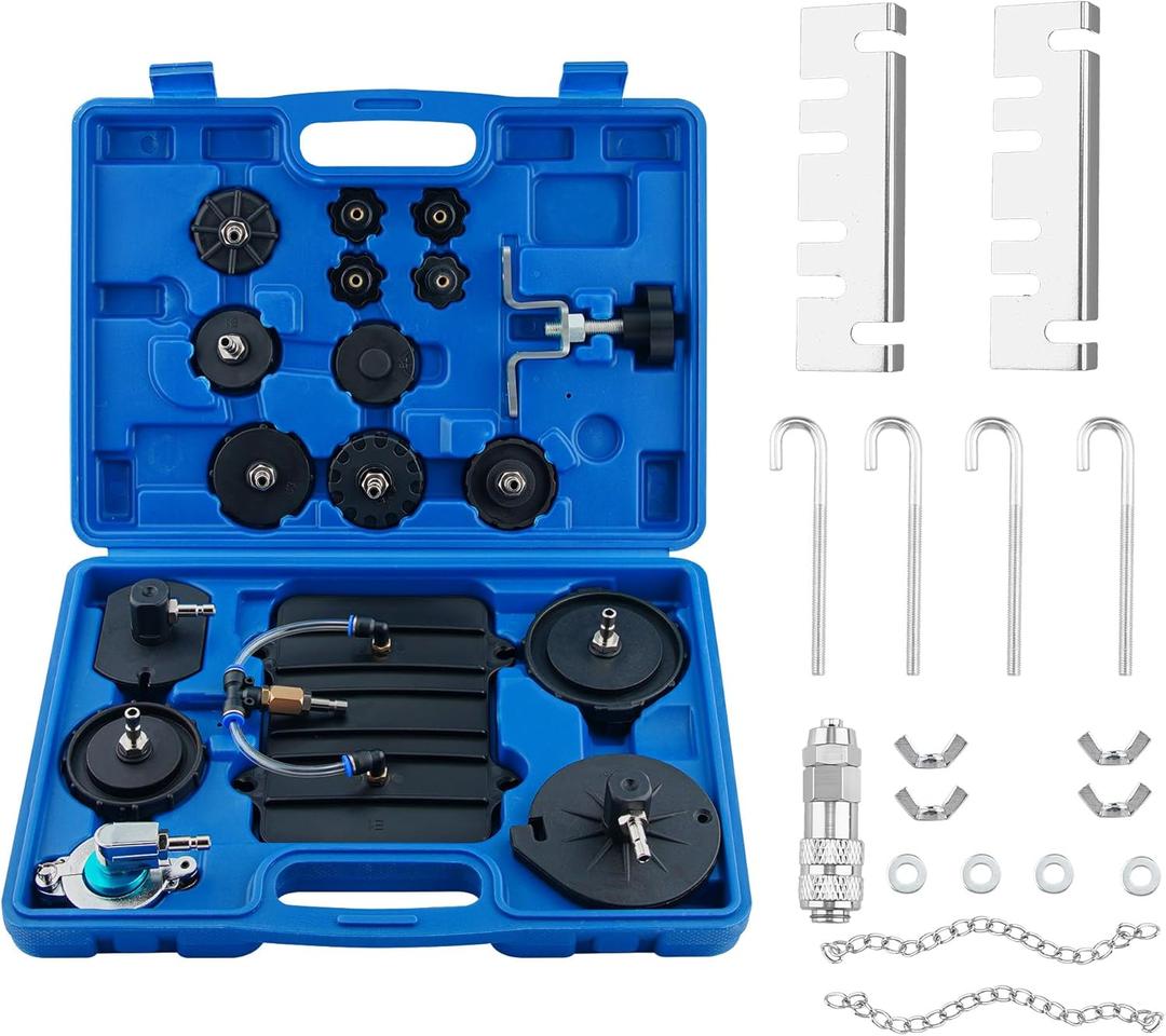 Brake Bleeder Adapter Kit Brake Master Cylinder Bleeder Kit Brake Pressure Bleeder with 12pcs Master Cylinder Adapters