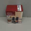 CIRCLE JOY Gravity Electric Salt and Pepper Grinder Set Automatic Shakers Upgraded Pepper Mill with Rechargeable Base, External Adjustable Coarseness, LED Light, Easy Refill for Kitchen & Outdoor