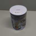 $100 Dollar Bill Piggy Bank 5 7/8" Tall Coin Saving Money Currency Benjamin Franklin Tin Can Banknote Jar (1 Pack, 8 1/2" X 6")