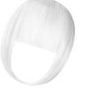 Clip in Bangs, Synthetic French Bangs Hair Clip, Fake Bangs Fringe with Temples Hairpieces 344