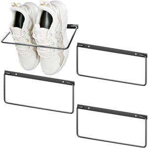 Chinpakden Foldable RV Shoe Rack, 4 Pack Wall Mounted Storage, Space Saving Hanging Organizer for Camping Travel.