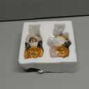 Topadorn Fall Gnomes Decor for Yard Outdoor Set of 2 with Pumpkin and Sunflower- for Thanksgiving and Halloween Home Garden Decorations