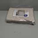 MIULEE 100% Blackout Linen Textured Curtains for Bedroom Solid Thermal Insulated Natural Beige Grommet Room Darkening Curtains & Drapes Luxury Decor for Living Room Nursery 52 x 84 Inch (2 Panels)