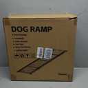 Dog Ramp for Car 63" x 17", Folding Pet Ramp for Large Dogs with Non-Slip Rug Surface, Portable Dog Car Ramp for SUV Car & Truck