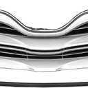 X AUTOHAUX No.531120T021 Front Upper Hood Bumper Grille Grill for Toyota Venza 2013-2015 LE Front Upper Bumper Kidney Grille Grill Chrome Silver Tone