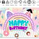 5x3ft Cute Cartoon Cat Theme Backdrop Cartoon Photography Background Kids Boys Girls Birthday Party Decorations Photo Booth Banner Props