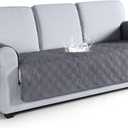VANSOFY Couch Cover, Waterproof Sofa Covers Washable Slipcover Furniture Protector Couch Seat Covers Non-Slip Couch Cover for Dogs, Pets(Sofa, Dark Gray) (Sofa(Seat Width: 67.3"))