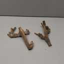 PINVNBY 2 PCS Wooden Hamster Climbing Branches 5.9 in Natural Grapevine Syrian Hamster Chewing Toys Small Animal Habitat Decor Accessories for Gerbils Mice Rat and Dwarf Pets