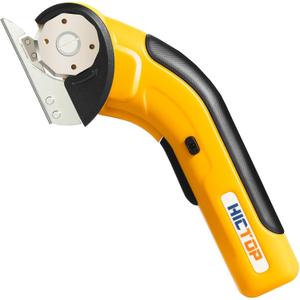 Electric Scissors Cordless Cardboard Cutter Heavy Duty with Safety Lock 4.2V Rechargeable Electric Scissors for Cardboard, Carpet, Leather, Plastic, Fabric, Crafting, etc.