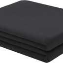 FreshCulture Twin XL Flat Sheet - Hotel Quality Twin XL Flat Sheet Only - Brushed Microfiber Top Sheet - Ultra Soft & Breathable - Wrinkle-Free - Easy Care - Single Flat Sheet (Twin XL, Black)
