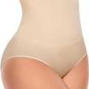 Werena Tummy Control Shapewear Underwear for Women High Waisted Body Shaper Panties Shaping Briefs (X-Large, #08 Beige(compression))