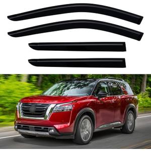 Window Visors Rain Guards for 2022 2023 2024 2025 2026 Nissan Pathfinder, Out-Channel Window Vent Wind Deflectors Visors Shades for 22 23 24 25 26 Nissan Pathfinder S SV SL Platinum Rock Creek