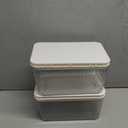 Hswt 2 Pack Wipes Dispenser Seal-Designed Wipe Dispenser Holder Wipes Case Box for Bathroom Keep Wipes Fresh, Dust-Proof & Non-Slip