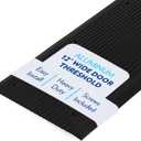 Aluminum Door Threshold I Threshold Strip - Exterior Door Threshold for Doorways & Commercial Use I 12 Inches Wide Door Saddle - Black, 12 x 48 Inches.